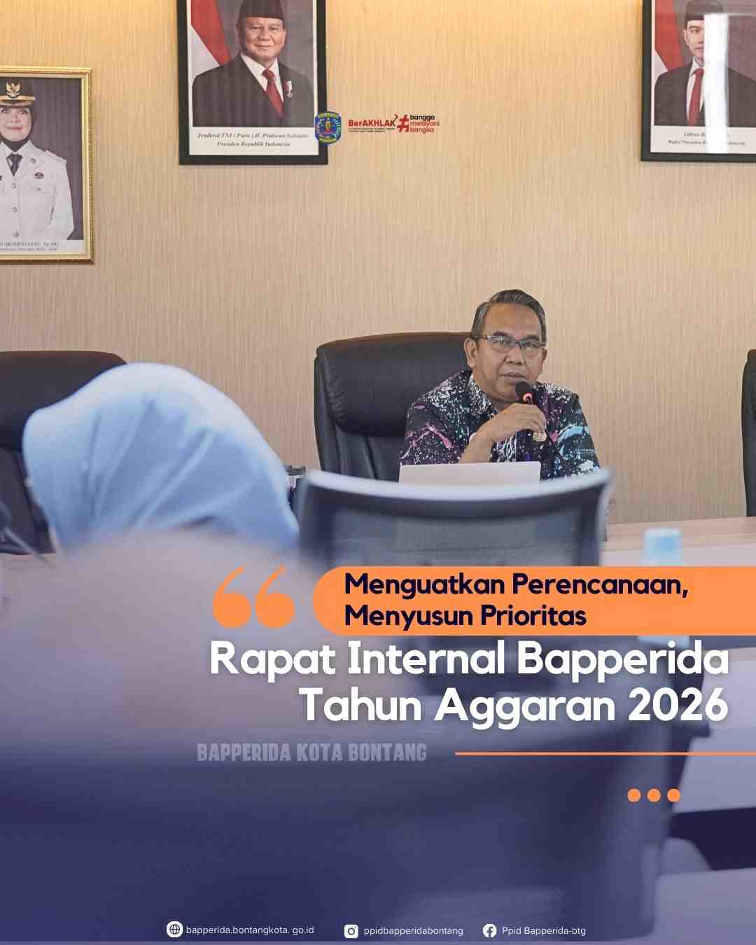 RAPAT INTERNAL -  Pembahasan Renstra dan Program Kegiatan Prioritas Bapperida Tahun Anggaran 2026